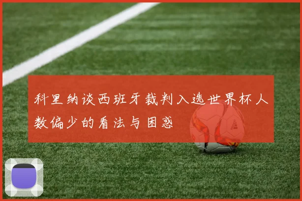 科里纳谈西班牙裁判入选世界杯人数偏少的看法与困惑